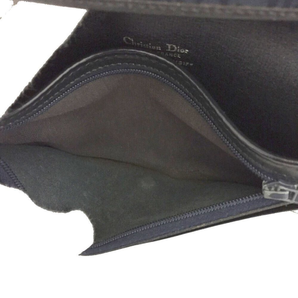 Christian Dior Trotter Canvas Leather Long Bifold Wallet - Picture 7 of 8